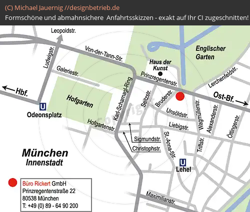 Lageplan München (Detailskizze) Büro Rickert (246)