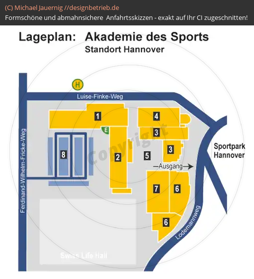 Lageplan Lageplan Sportpark Hannover Akademie des Sports (589)