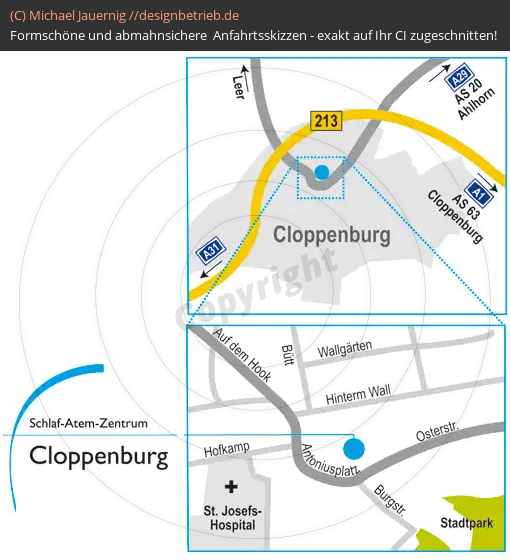 Lageplan Cloppenburg Schlaf-Atem-Zentrum | Löwenstein Medical GmbH & Co. KG (628)