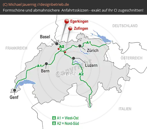 Lageplan Zofingen (Schweiz) Übersichtskarte | Melitta GmbH (758)